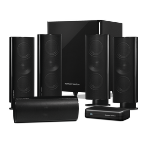 HKTS 65 - Black - A 5.1-channel, home theater speaker system with wireless subwoofer - Detailshot 1